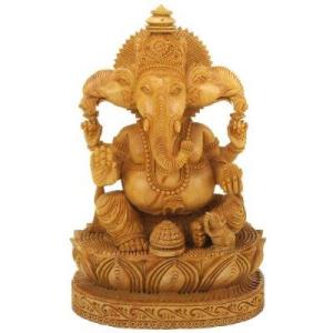 Ganesh wood carving. Japan. Early Buddhist brought Ganesh to Japan.